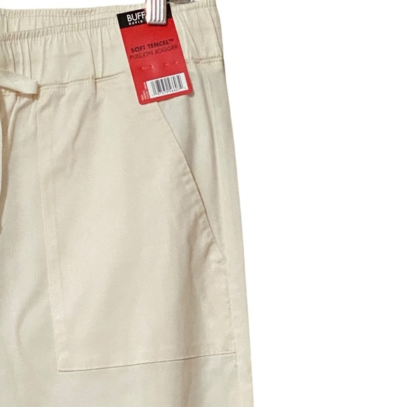 Buffalo David Bitton Soft Tencel Pull-On Jogger M Cream Comfy Casual Pockets NWT - Picture 8 of 11
